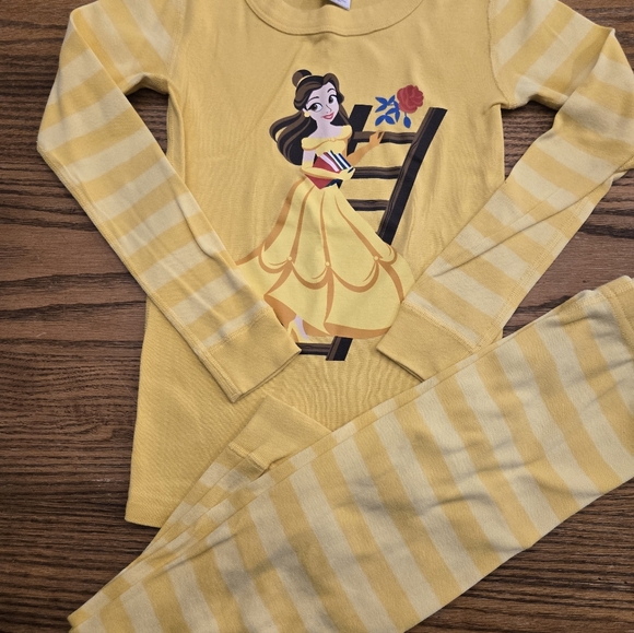 Hanna Andersson Disney Princess Ariel Belle Wonder Women Pajamas Size 120 / 6-7 - Picture 7 of 15